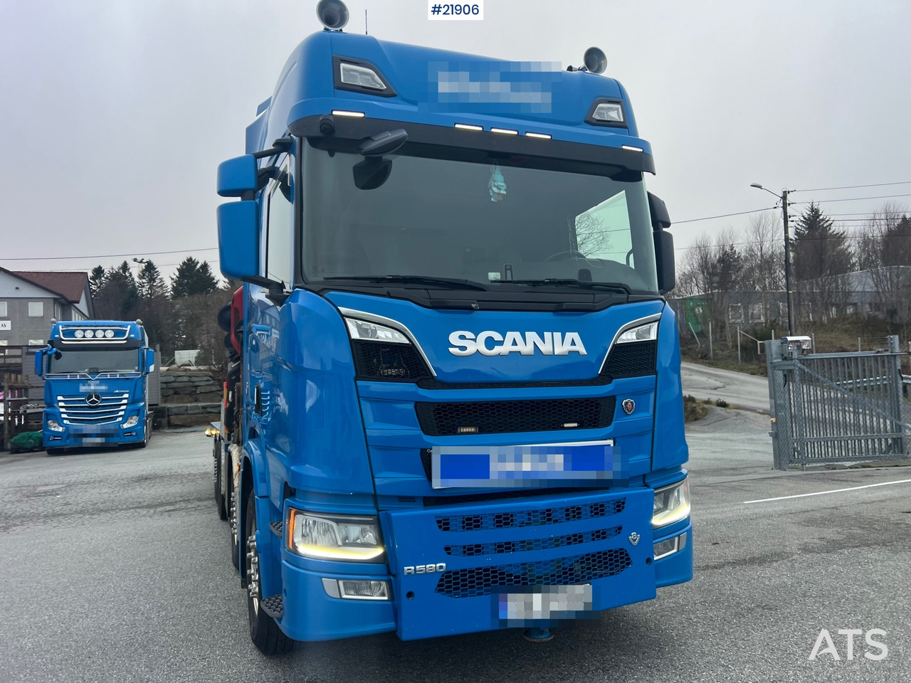 Scania R580 8x2 kranbil m/ 95t/m hmf kran, jibb , vinsj og konar planslep - Kamion sa dizalicom: slika 5 Scania R580 8x2 kranbil m/ 95t/m hmf kran, jibb , vinsj og konar planslep - Kamion sa dizalicom: slika 5