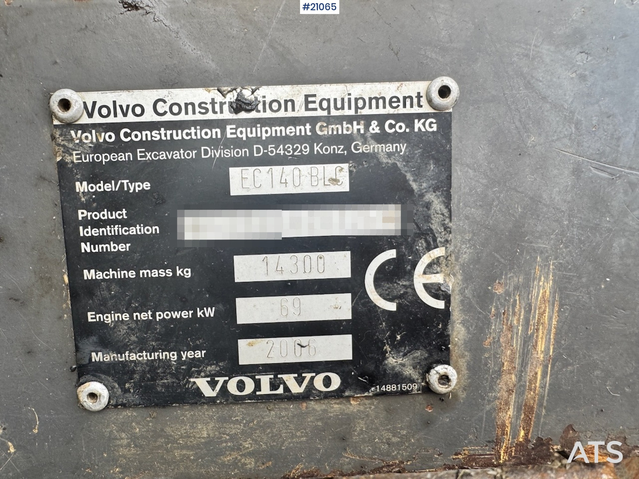 Volvo EC140 BLC Volvo EC140 BLC: slika 24