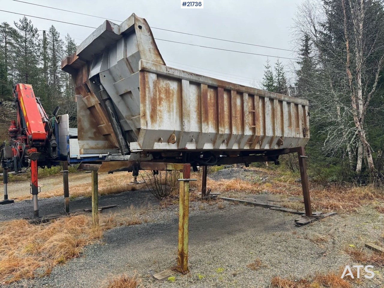 Kamion sa dizalicom Volvo FL12 m/ 22 t/m Palfinger kran, tømmerflak, Dumperkasse og plan.: slika 34