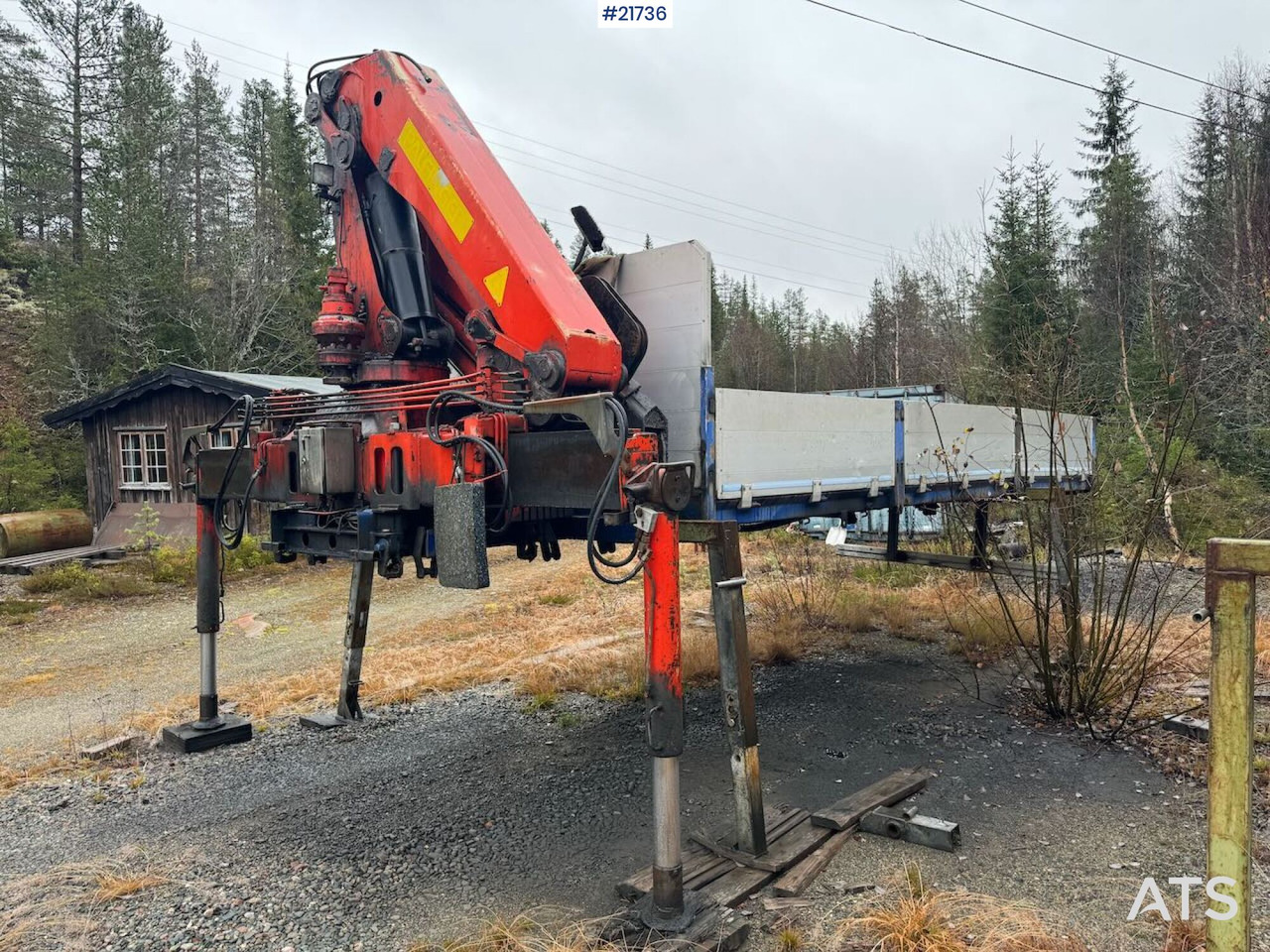 Kamion sa dizalicom Volvo FL12 m/ 22 t/m Palfinger kran, tømmerflak, Dumperkasse og plan.: slika 27