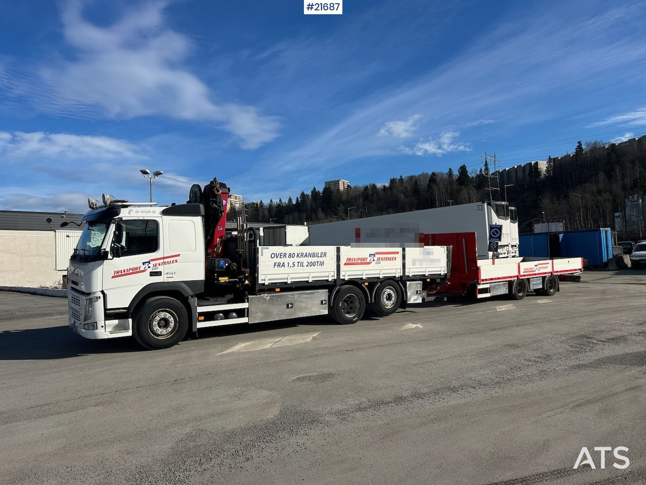 Volvo Volvo FM450 Kranbil m/ 21 t/m HMF kran og Løftelem. 194 000 km! - Kamion sa dizalicom: slika 2 Volvo Volvo FM450 Kranbil m/ 21 t/m HMF kran og Løftelem. 194 000 km! - Kamion sa dizalicom: slika 2