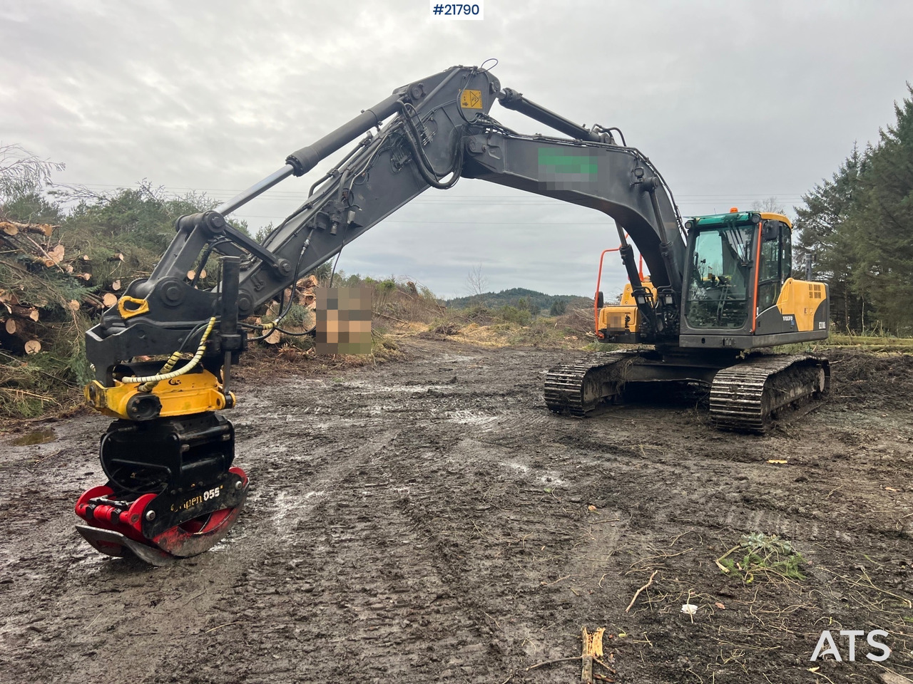 Volvo ec210cl gravemaskin m/ rototilt, pusseskuffe og tannskuffe - Bager: slika 2 Volvo ec210cl gravemaskin m/ rototilt, pusseskuffe og tannskuffe - Bager: slika 2