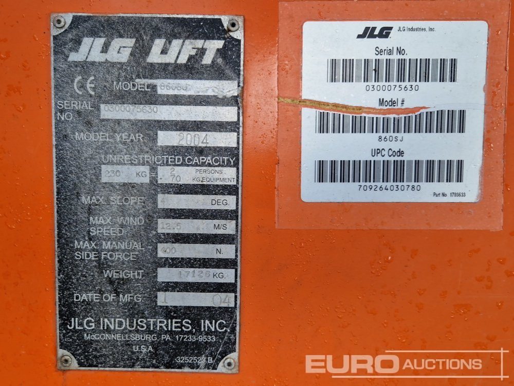 Vazdušna platforma JLG 860SJ: slika 32