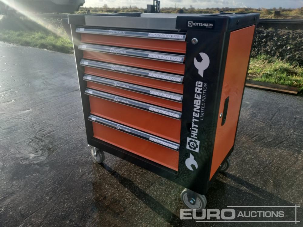 Unused Hüttenberg Tool Trolley, 6 Drawers with Tools - Građevinska oprema: slika 2 Unused Hüttenberg Tool Trolley, 6 Drawers with Tools - Građevinska oprema: slika 2