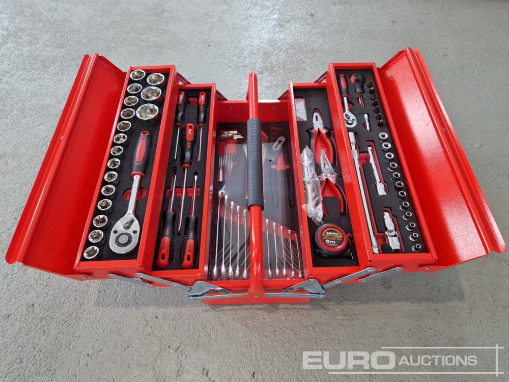 Unused North Tools Tool Box, 85Pcs. Tools - Гаражна опрема: slika 1 Unused North Tools Tool Box, 85Pcs. Tools - Гаражна опрема: slika 1