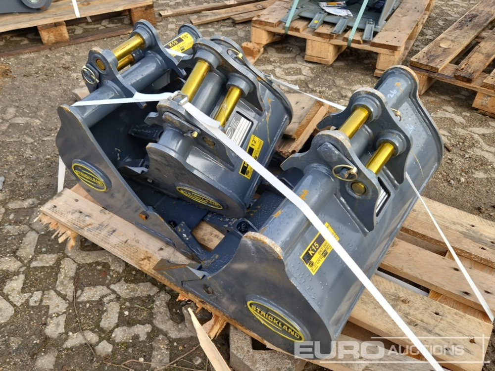 Unused Strickland 24", 18", 12" Bucket Set to suit Kubota KX15 (3 of) - Kašika: slika 2 Unused Strickland 24", 18", 12" Bucket Set to suit Kubota KX15 (3 of) - Kašika: slika 2