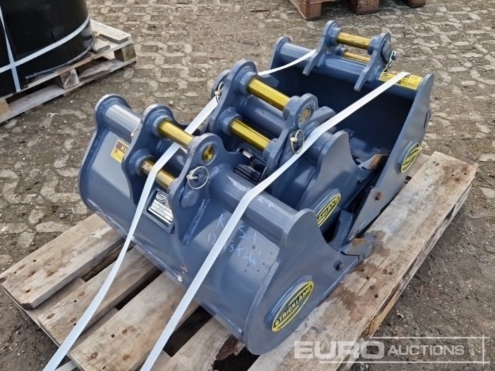 Unused Strickland 24", 18", 12" Bucket Set to suit Kubota KX15 (3 of) - Kašika: slika 3 Unused Strickland 24", 18", 12" Bucket Set to suit Kubota KX15 (3 of) - Kašika: slika 3