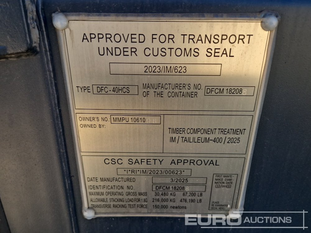 Brodski kontejner 40' HQ Container, One Side Multi Door, 4 Doors / Contenedor: slika 6