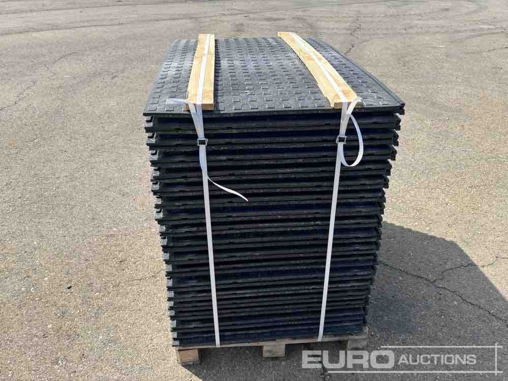 Građevinska oprema Pallet of Plastic Connectable Road Plates, 1200x800x28mm, 22kg per Plate (35 of): slika 6
