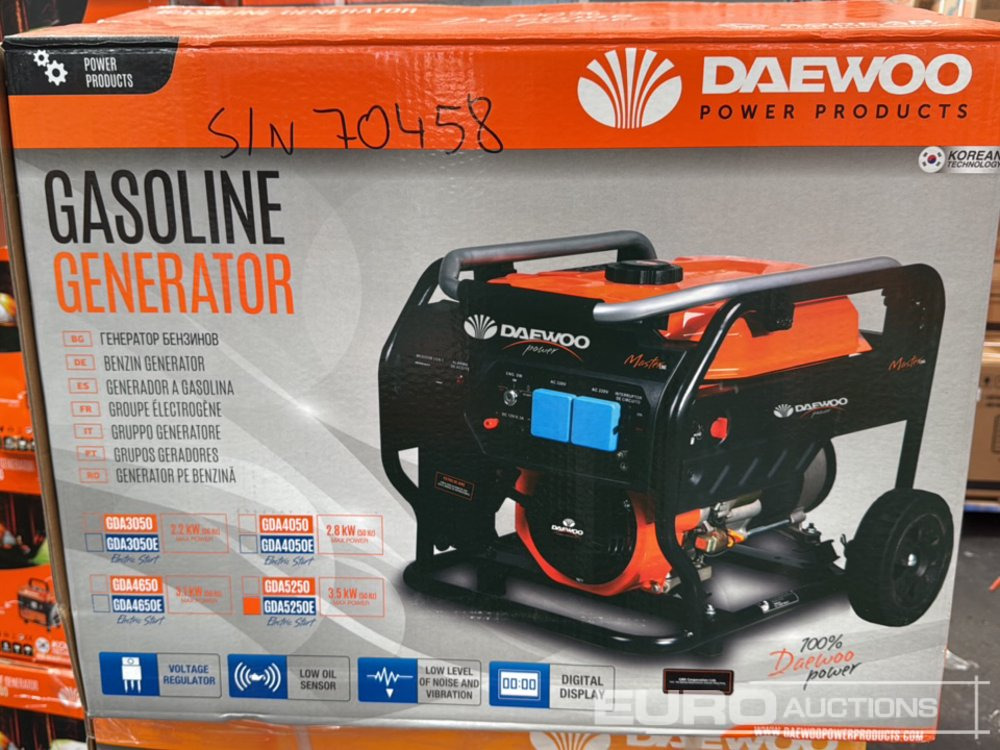 Unused Daewoo GDA5250E - Set generatora: slika 1 Unused Daewoo GDA5250E - Set generatora: slika 1