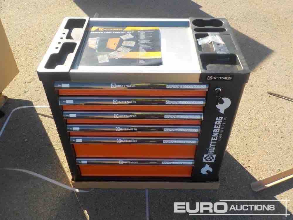Unused Huttenberg Trolley, 220Pcs, Complete with Tools, 6 Drawers / Carro Porta Herramientas Completo, 6 Cajones - Гаражна опрема: slika 3 Unused Huttenberg Trolley, 220Pcs, Complete with Tools, 6 Drawers / Carro Porta Herramientas Completo, 6 Cajones - Гаражна опрема: slika 3