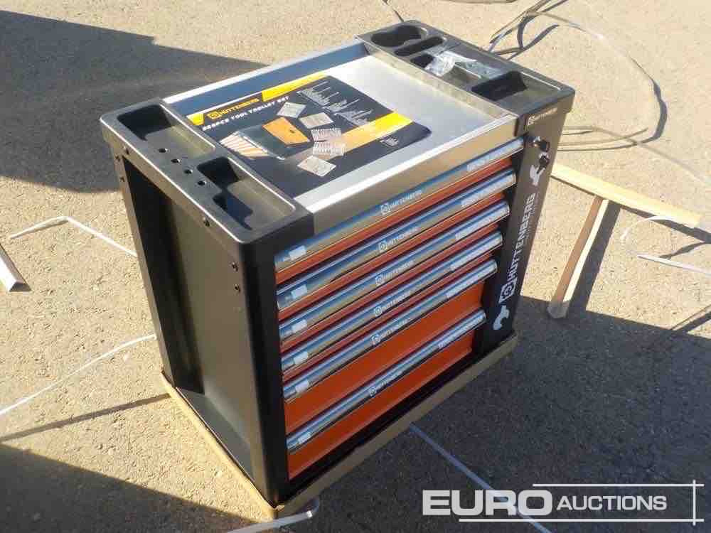 Unused Huttenberg Trolley, 220Pcs, Complete with Tools, 6 Drawers / Carro Porta Herramientas Completo, 6 Cajones - Гаражна опрема: slika 2 Unused Huttenberg Trolley, 220Pcs, Complete with Tools, 6 Drawers / Carro Porta Herramientas Completo, 6 Cajones - Гаражна опрема: slika 2