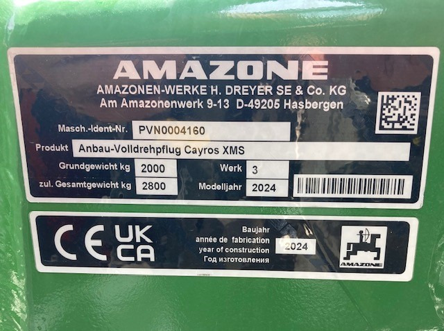 Amazone CAYROS XMS 950 SB 4-Schar - Plug: slika 2 Amazone CAYROS XMS 950 SB 4-Schar - Plug: slika 2
