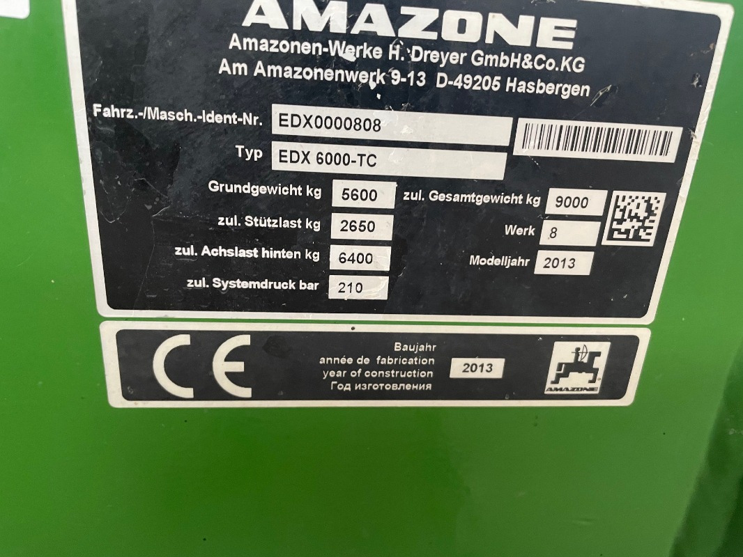 Amazone EDX 6000 TC - Sejalica: slika 2 Amazone EDX 6000 TC - Sejalica: slika 2