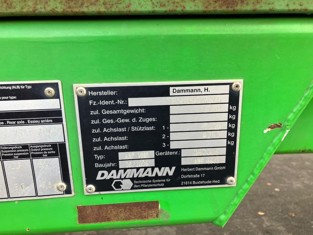 Dammann Profi- Class 5000 Liter Typ AN - Prskalica: slika 2 Dammann Profi- Class 5000 Liter Typ AN - Prskalica: slika 2