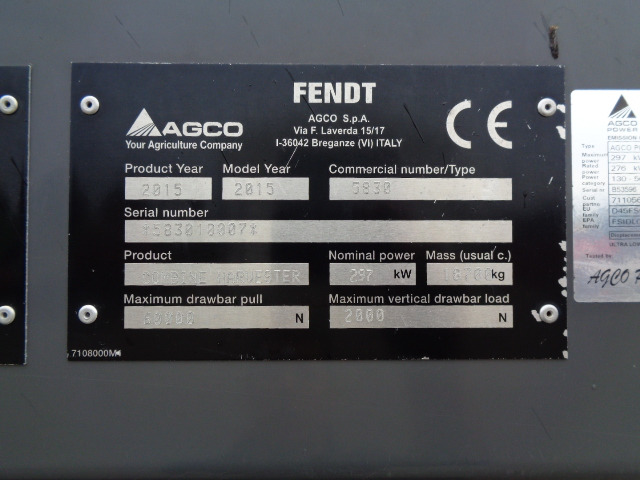 Fendt Mähdrescher 8410 P - Kombinovani kombajn: slika 2 Fendt Mähdrescher 8410 P - Kombinovani kombajn: slika 2