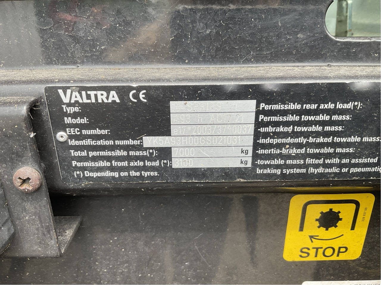 Valtra A 93 - Traktor: slika 2 Valtra A 93 - Traktor: slika 2