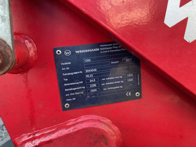 Weidemann 1260 Hoflader - Utovarivač točkaš: slika 2 Weidemann 1260 Hoflader - Utovarivač točkaš: slika 2