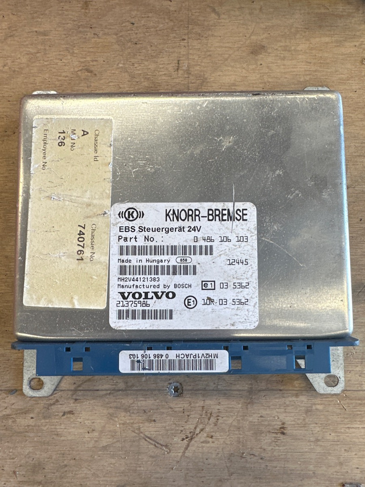 VOLVO ECU EBS 21375986 - Električni sistem za Kamion: slika 1 VOLVO ECU EBS 21375986 - Električni sistem za Kamion: slika 1