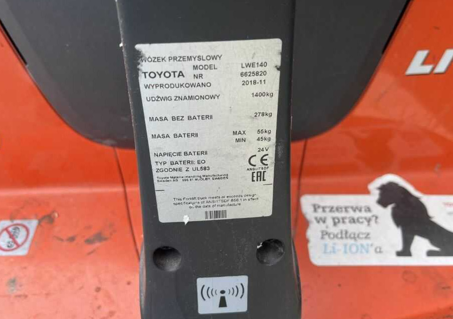 BT LWE140 - Kolica za palete: slika 4 BT LWE140 - Kolica za palete: slika 4