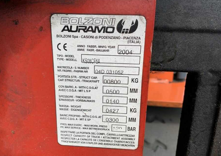 Stezaljka za Oprema za rukovanje materijalima Bolzoni KS08CF5A, Kartonklammer: slika 9