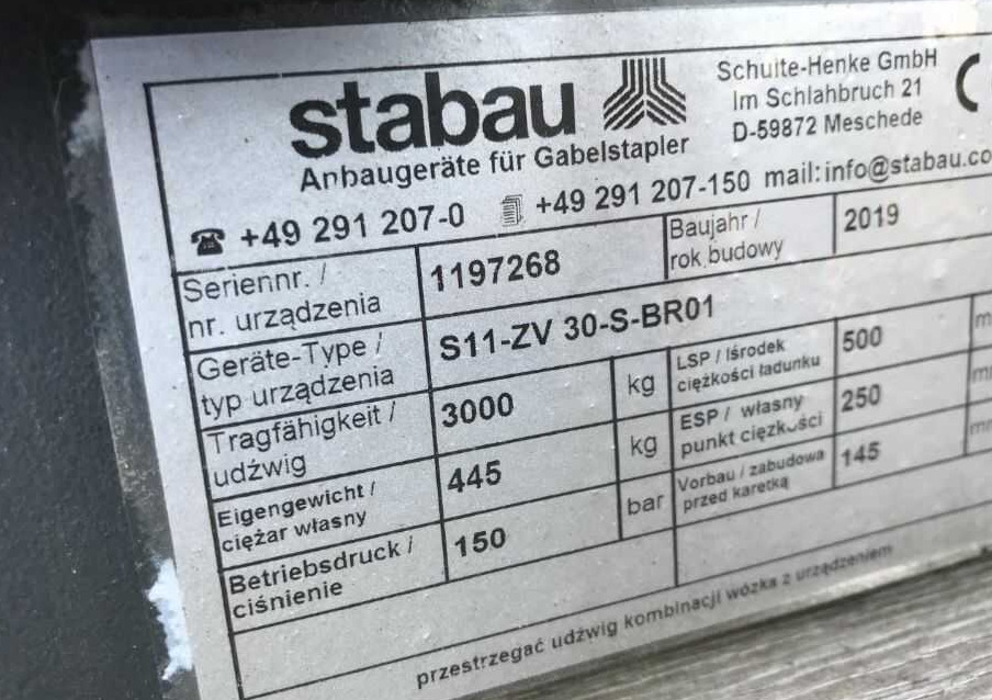 Stabau S11-ZV-30-S-BR01 - Dodatak: slika 1 Stabau S11-ZV-30-S-BR01 - Dodatak: slika 1
