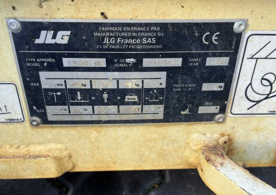 JLG Toucan 8E - Jarbolna penjajuća platforma: slika 4 JLG Toucan 8E - Jarbolna penjajuća platforma: slika 4