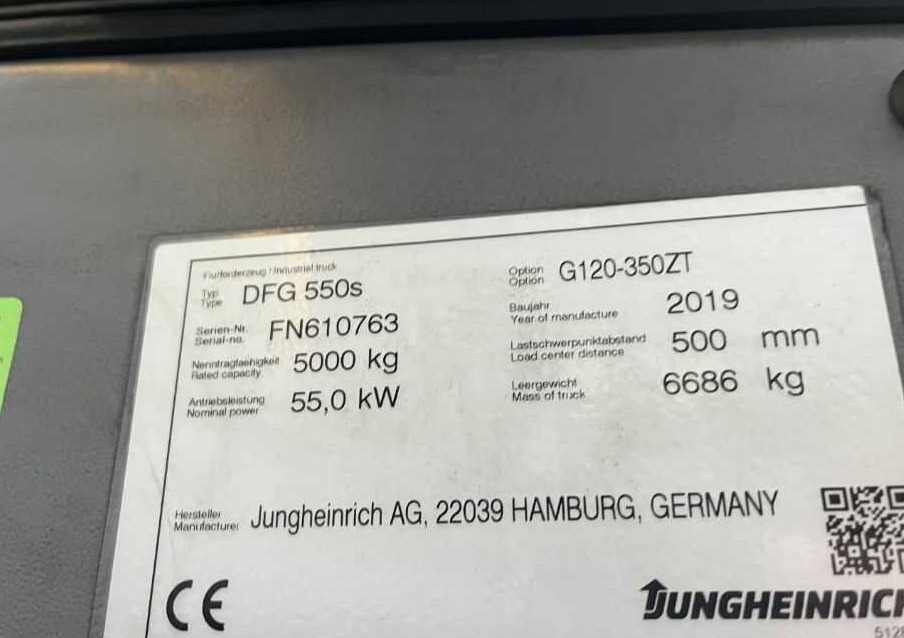 Jungheinrich DFG550s - Dizel viljuškar: slika 4 Jungheinrich DFG550s - Dizel viljuškar: slika 4