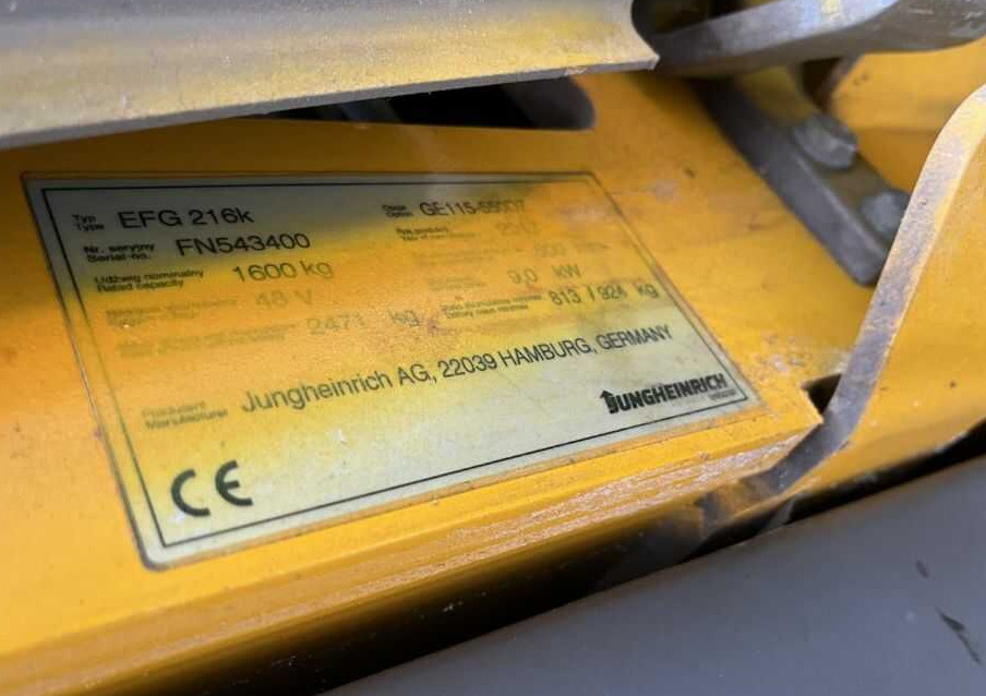 Jungheinrich EFG216k - Električni viljuškar: slika 4 Jungheinrich EFG216k - Električni viljuškar: slika 4