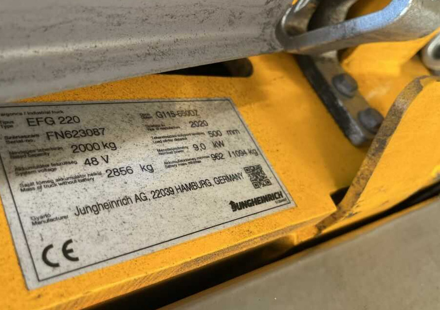 Jungheinrich EFG220 - Električni viljuškar: slika 4 Jungheinrich EFG220 - Električni viljuškar: slika 4