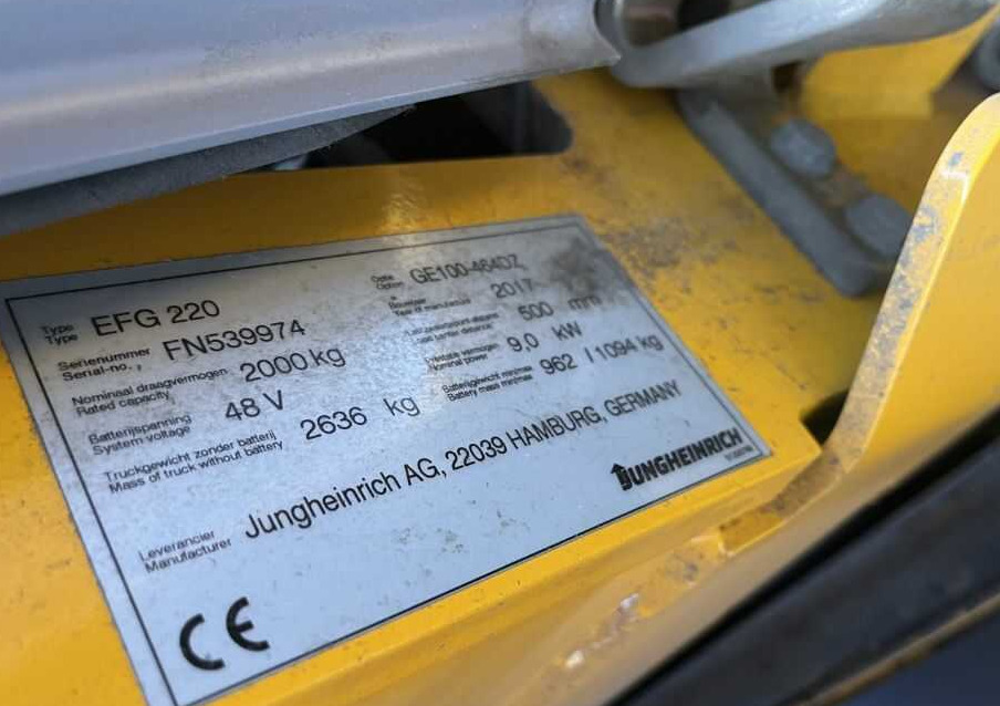 Jungheinrich EFG220 - Električni viljuškar: slika 4 Jungheinrich EFG220 - Električni viljuškar: slika 4