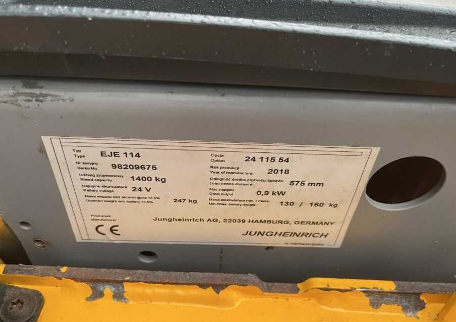 Jungheinrich EJE114 - Kolica za palete: slika 4 Jungheinrich EJE114 - Kolica za palete: slika 4