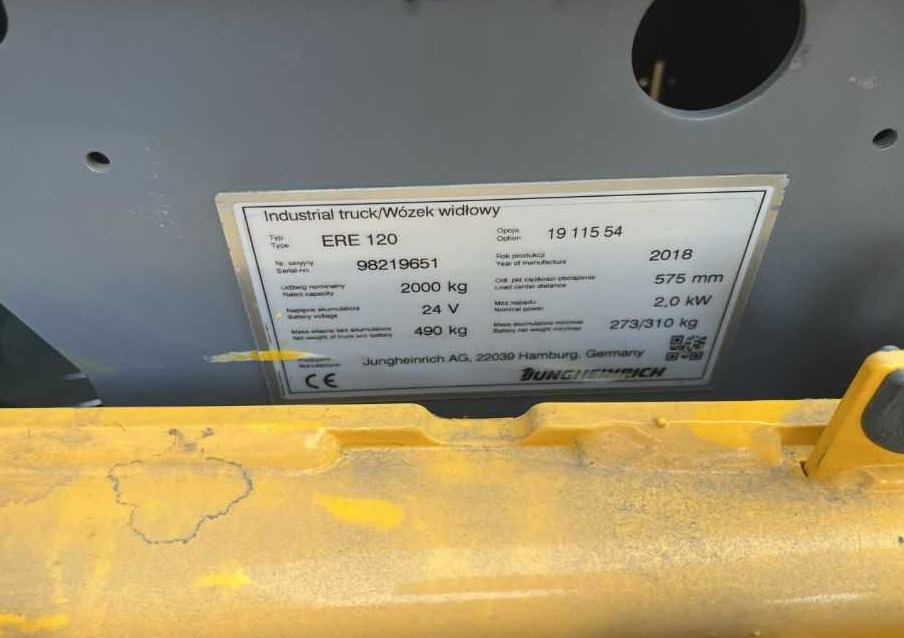 Jungheinrich ERE120 - Kolica za palete: slika 4 Jungheinrich ERE120 - Kolica za palete: slika 4