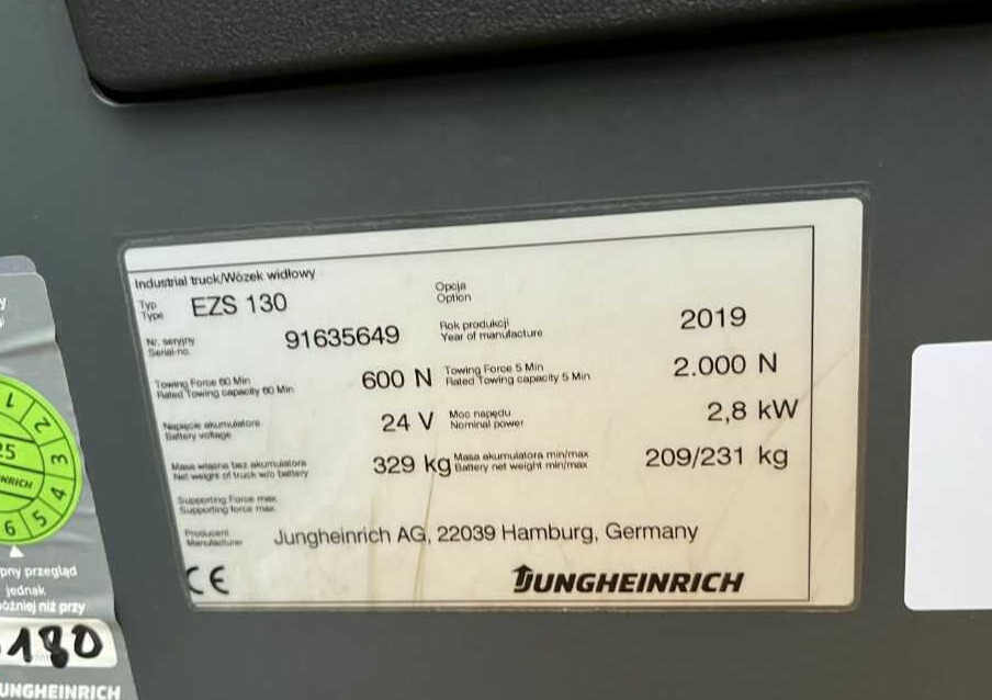 Jungheinrich EZS130 - Vučno vozilo: slika 4 Jungheinrich EZS130 - Vučno vozilo: slika 4