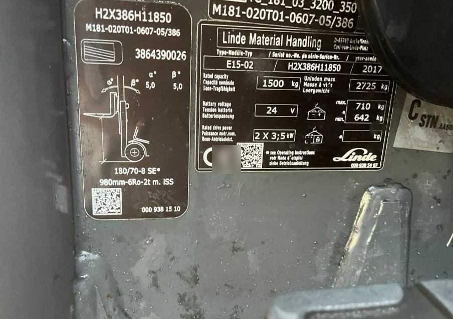 Linde E15-02 - Električni viljuškar: slika 4 Linde E15-02 - Električni viljuškar: slika 4
