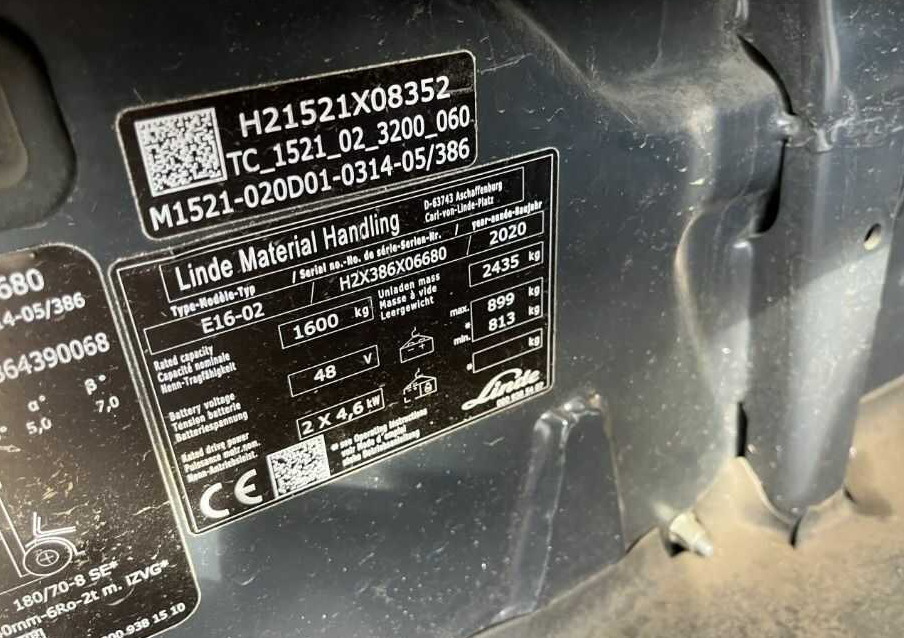 Linde E16-02 - Električni viljuškar: slika 4 Linde E16-02 - Električni viljuškar: slika 4