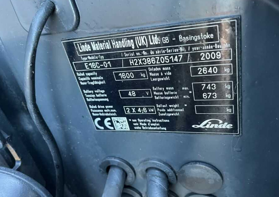 Linde E16C-01 - Električni viljuškar: slika 4 Linde E16C-01 - Električni viljuškar: slika 4