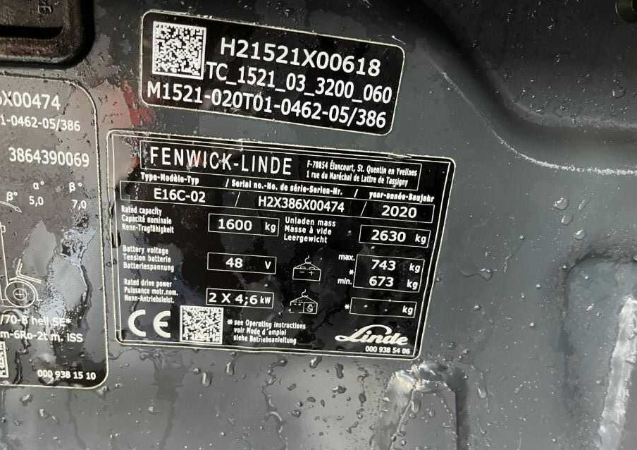Linde E16C-02 - Električni viljuškar: slika 4 Linde E16C-02 - Električni viljuškar: slika 4