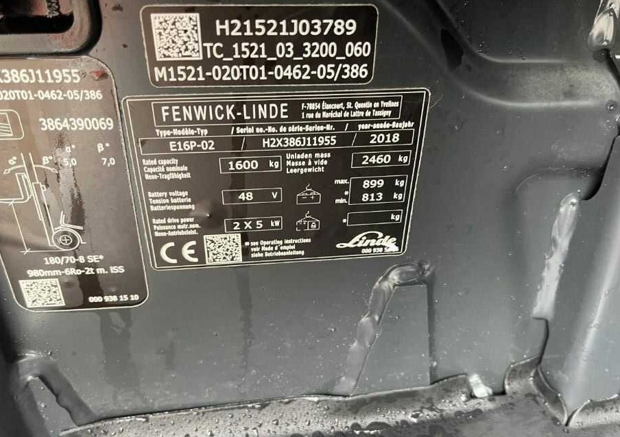Linde E16P-02 - Električni viljuškar: slika 4 Linde E16P-02 - Električni viljuškar: slika 4