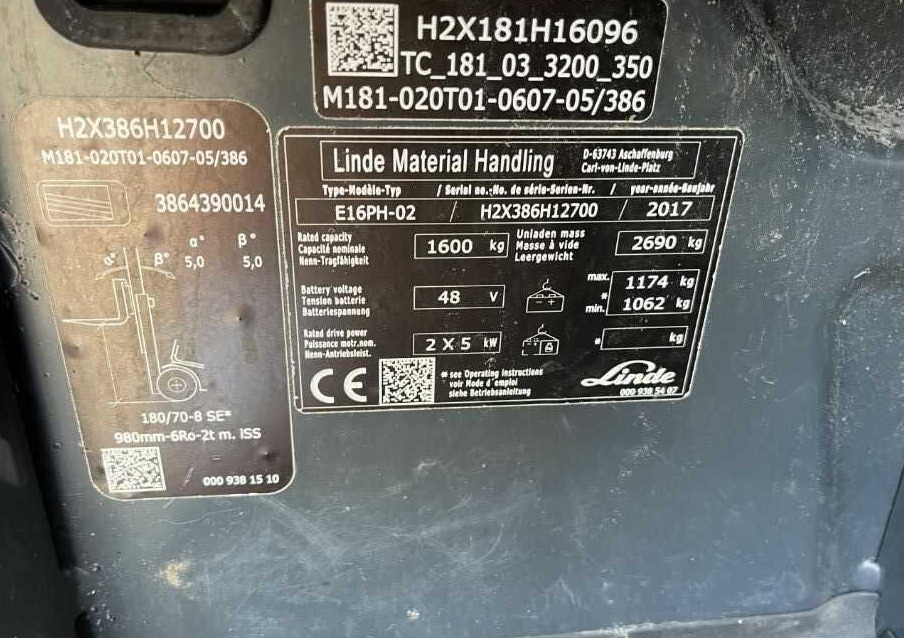 Linde E16PH-02 - Električni viljuškar: slika 4 Linde E16PH-02 - Električni viljuškar: slika 4