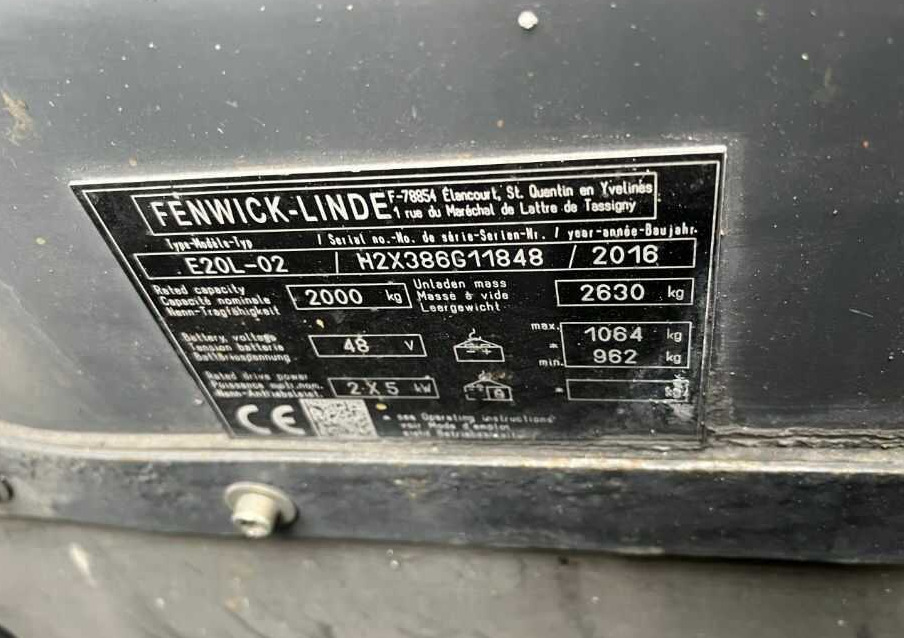 Linde E20L-02 - Električni viljuškar: slika 4 Linde E20L-02 - Električni viljuškar: slika 4