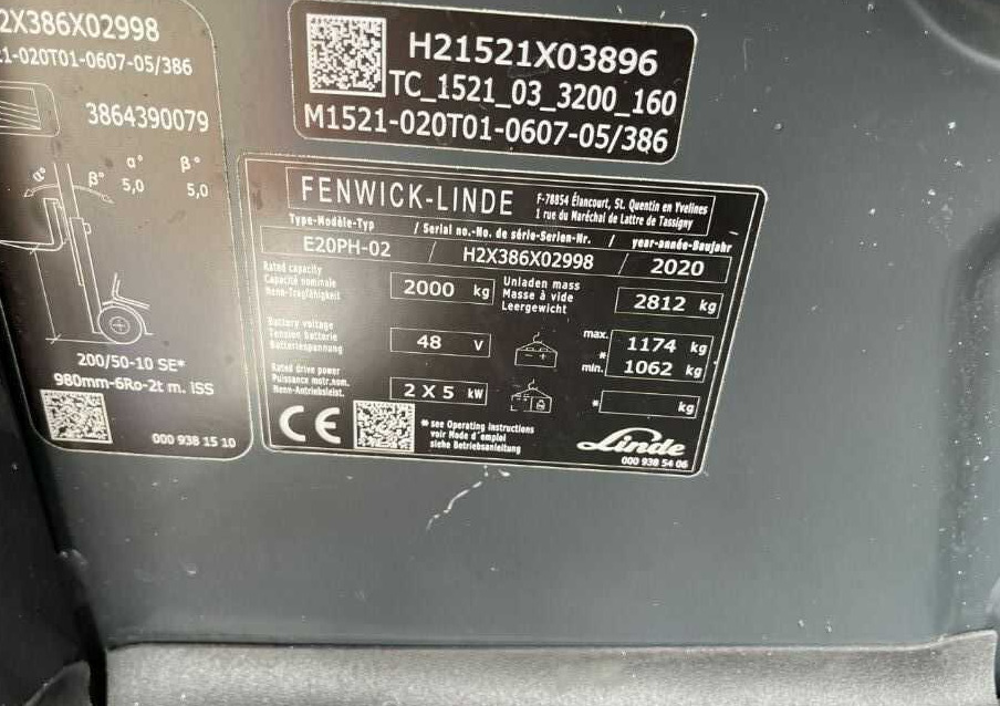 Linde E20PH-02 - Električni viljuškar: slika 4 Linde E20PH-02 - Električni viljuškar: slika 4