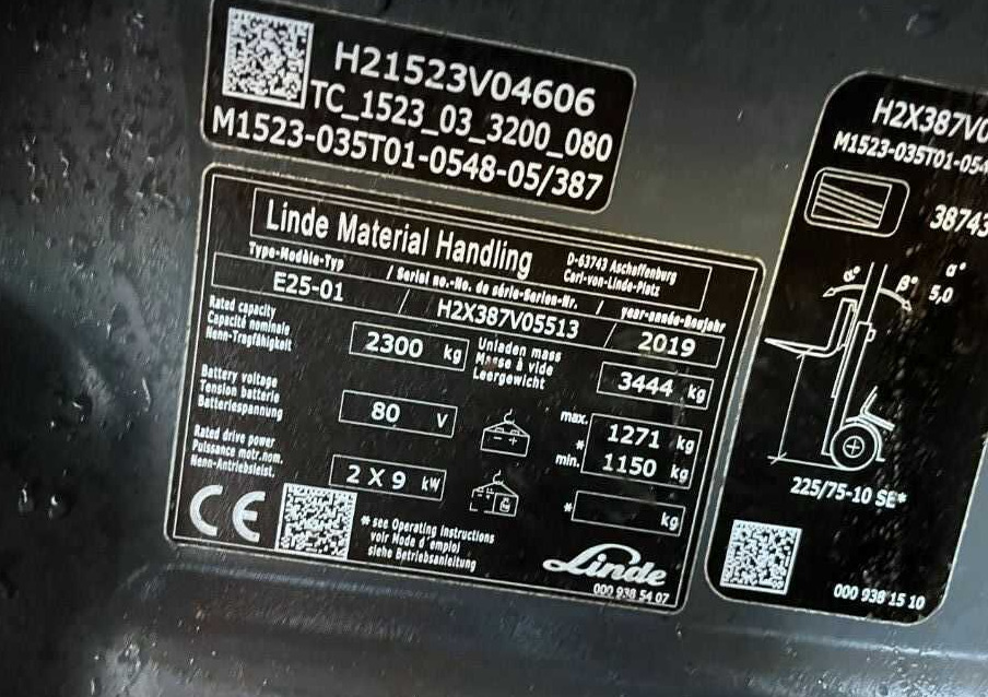 Linde E25-01 - Električni viljuškar: slika 4 Linde E25-01 - Električni viljuškar: slika 4