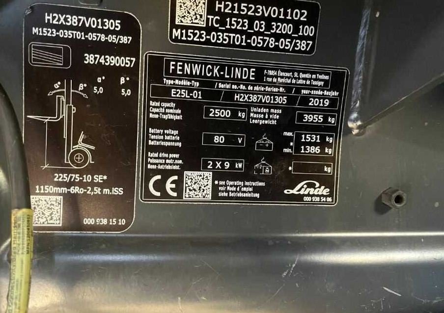 Linde E25-02 - Električni viljuškar: slika 4 Linde E25-02 - Električni viljuškar: slika 4