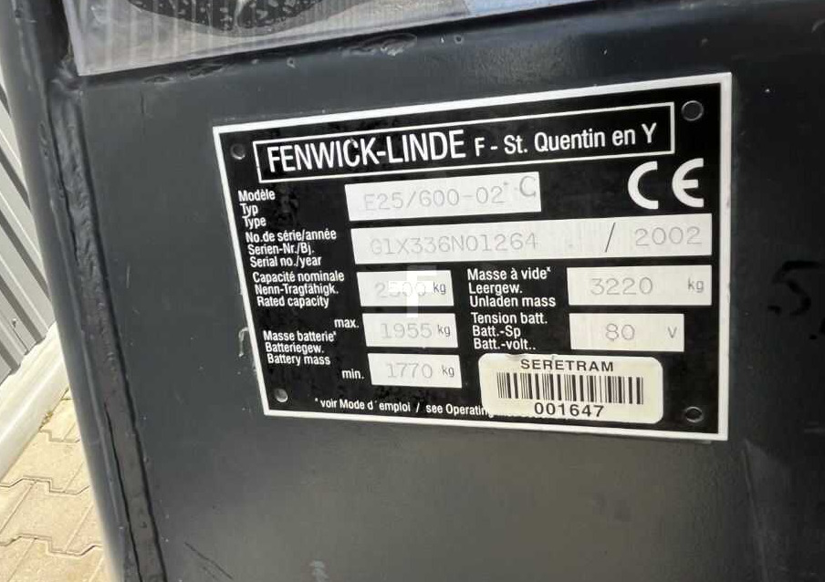 Linde E25 - Električni viljuškar: slika 4 Linde E25 - Električni viljuškar: slika 4