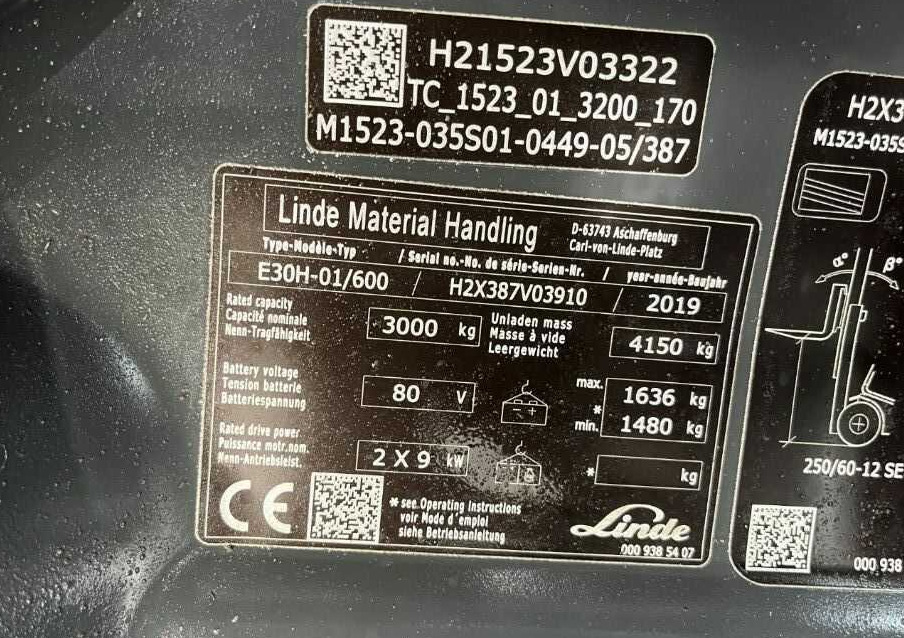Linde E30H-01/600 - Električni viljuškar: slika 4 Linde E30H-01/600 - Električni viljuškar: slika 4