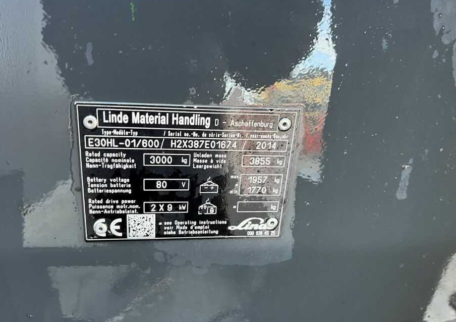 Linde E30HL-01/600 - Električni viljuškar: slika 4 Linde E30HL-01/600 - Električni viljuškar: slika 4