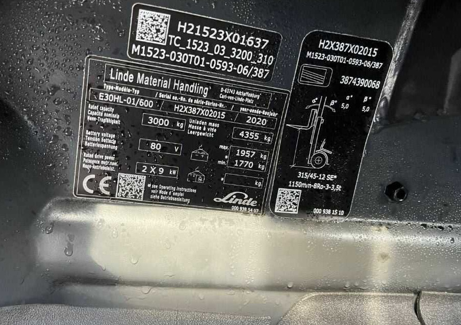 Linde E30HL-01/600 - Električni viljuškar: slika 4 Linde E30HL-01/600 - Električni viljuškar: slika 4