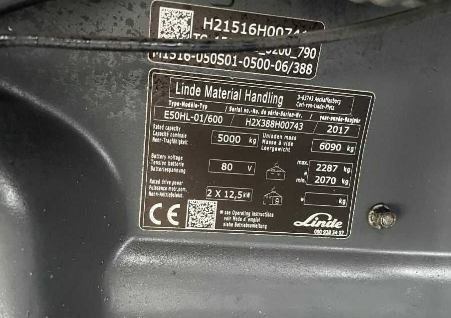 Linde E50HL-01/600 - Električni viljuškar: slika 3 Linde E50HL-01/600 - Električni viljuškar: slika 3