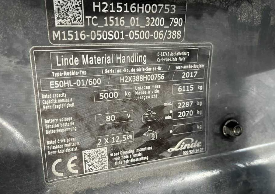 Linde E50HL-01/600 - Električni viljuškar: slika 3 Linde E50HL-01/600 - Električni viljuškar: slika 3